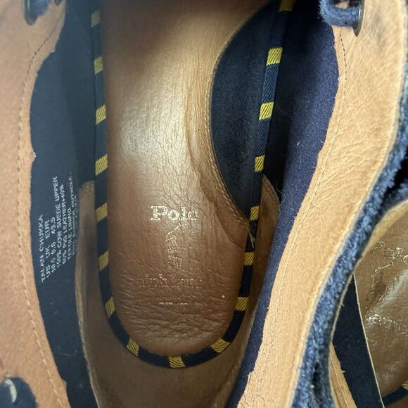 Polo Ralph Lauren Talan Chukka Boots Men’s 10.5 Navy Suede Leather Lace Up main image 5